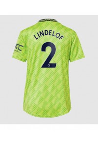 Fotbalové Dres Manchester United Victor Lindelof #2 Dámské Třetí Oblečení 2022-23 Krátký Rukáv